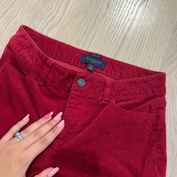 red corduroy talbots pants - Picture 2 of 3